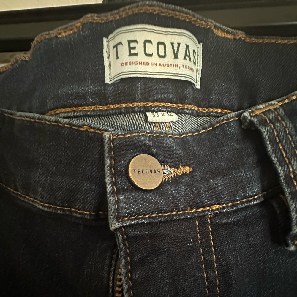 Tecovas Slim Jeans Dark Denim 33x32